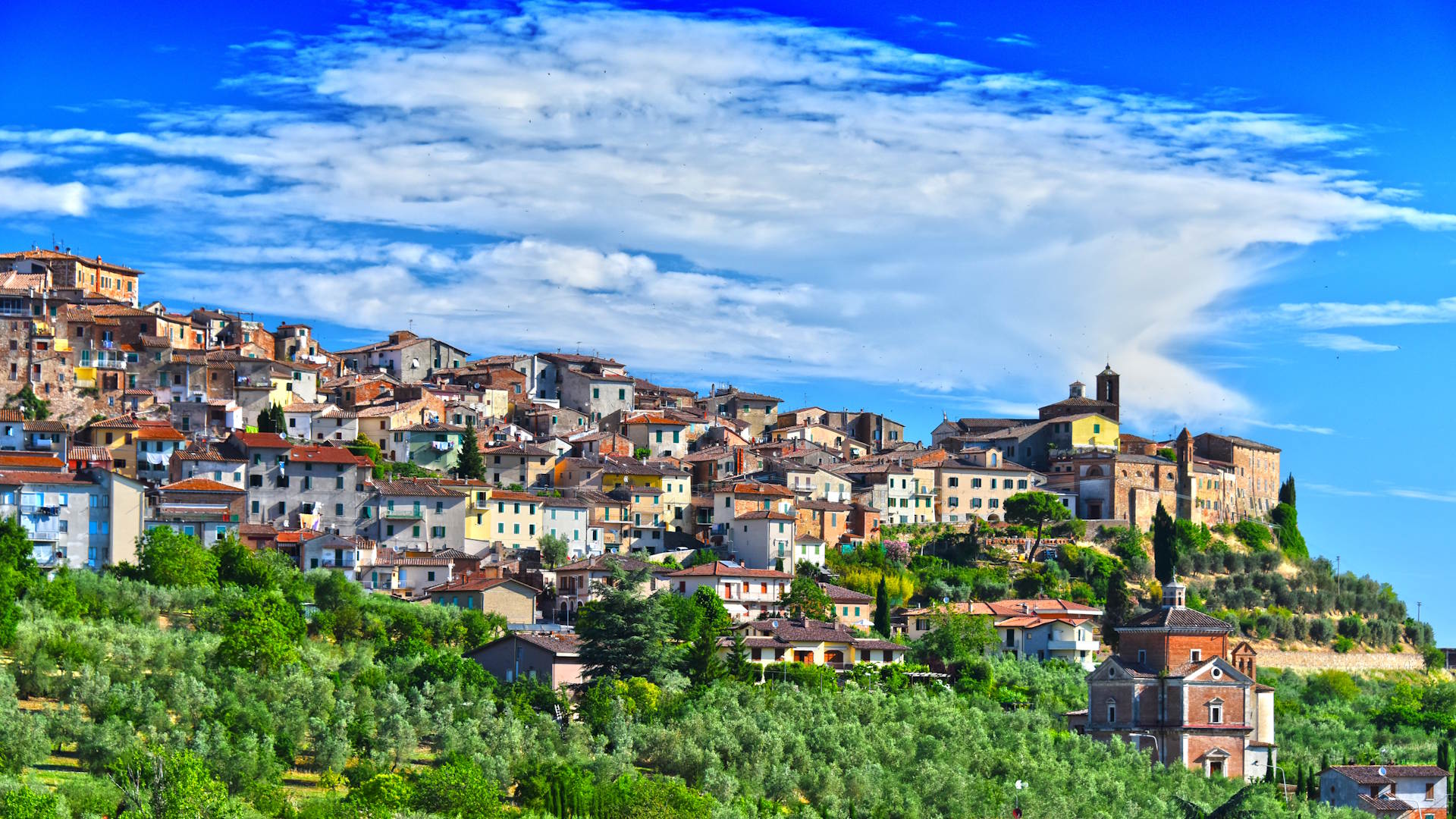 Ciudad de Chianciano, Toscana, Italia